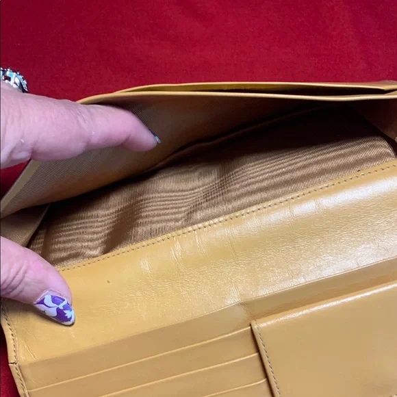 EUC Vintage Celine Brown and Tan Leather Wallet - Picture 5 of 12